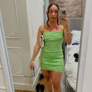 superdown Green Mini Dress